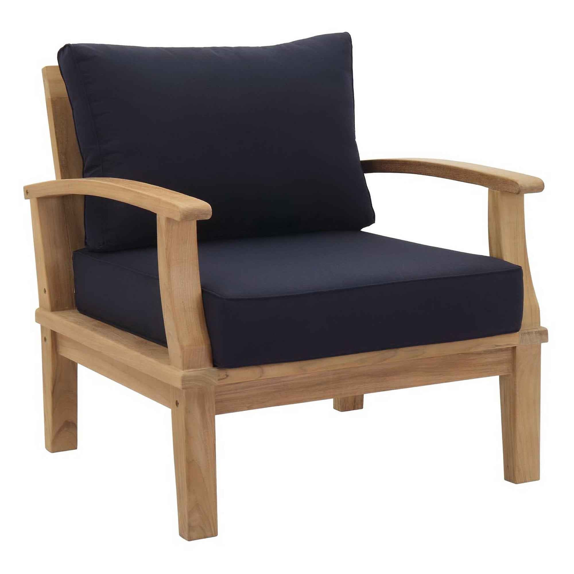 Modway Outdoor Lounge Set - Marina 9-Piece Teak Collection by Modway