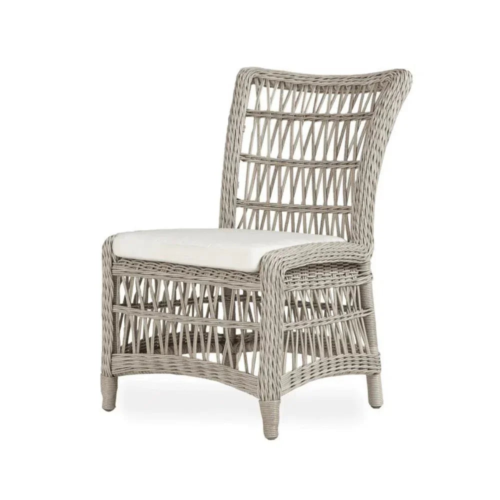 Mackinac Wicker & Teak Outdoor Dining Set for 8 – Handmade Patio Furniture by Lloyd Flanders