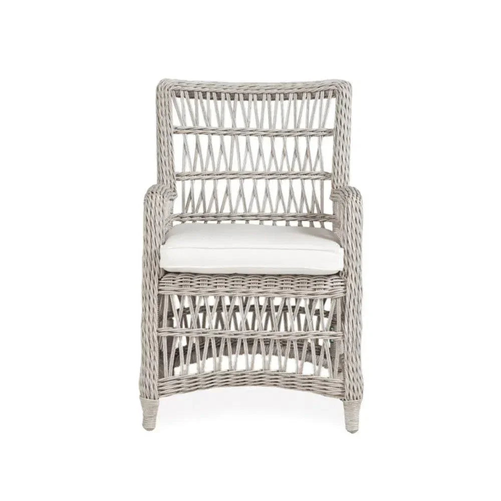 Mackinac Wicker & Teak Outdoor Dining Set for 8 – Handmade Patio Furniture by Lloyd Flanders