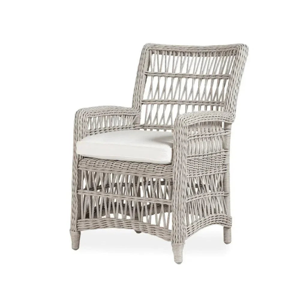 Mackinac Wicker & Teak Outdoor Dining Set for 8 – Handmade Patio Furniture by Lloyd Flanders