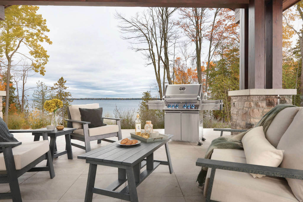 Napoleon Patio Elegance Grill Prestige PRO 500 RSIB Gas Grill with Infrared Side and Rear Burners