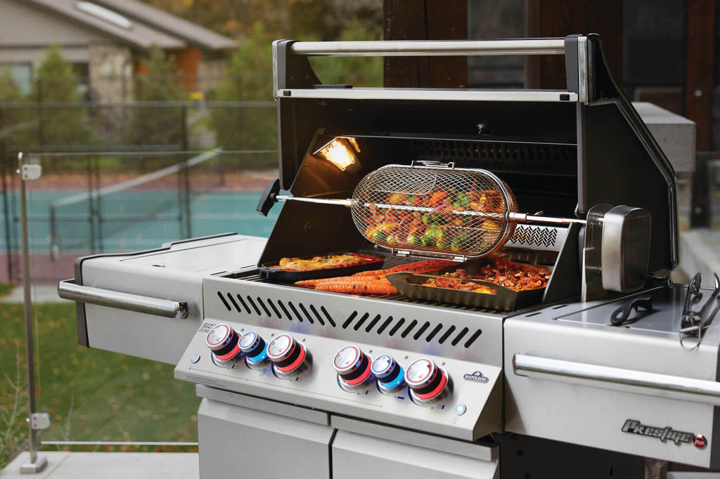 Napoleon Patio Elegance Grill Prestige PRO 500 RSIB Gas Grill with Infrared Side and Rear Burners