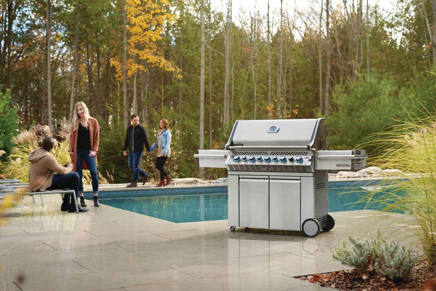 Napoleon Patio Elegance Gas Grill Prestige PRO 665 RSIB with Infrared Side and Rear Burners