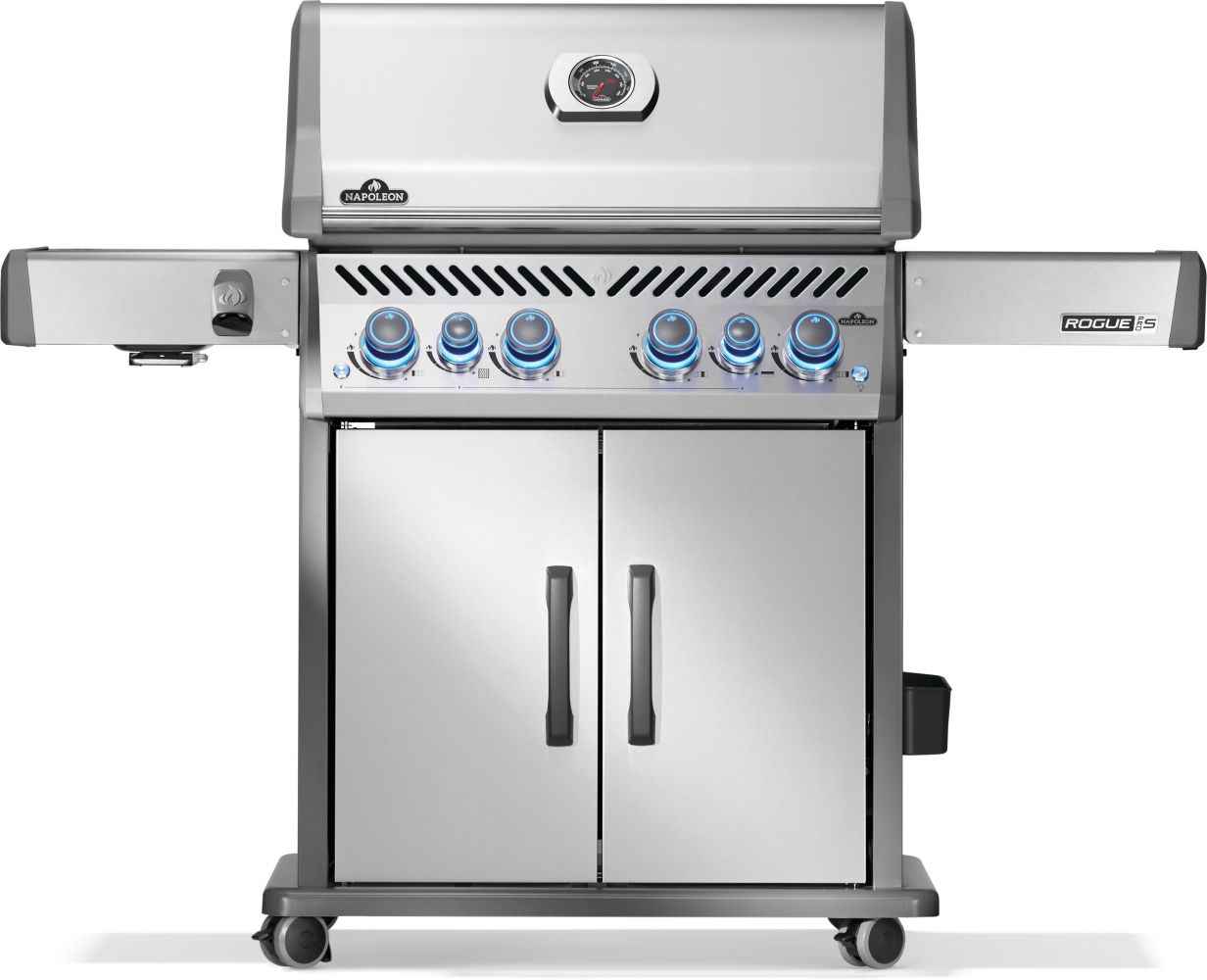Napoleon Patio Elegance Gas Grill Rogue PRO‑S 525 RSIB with Infrared Side and Rear Burners