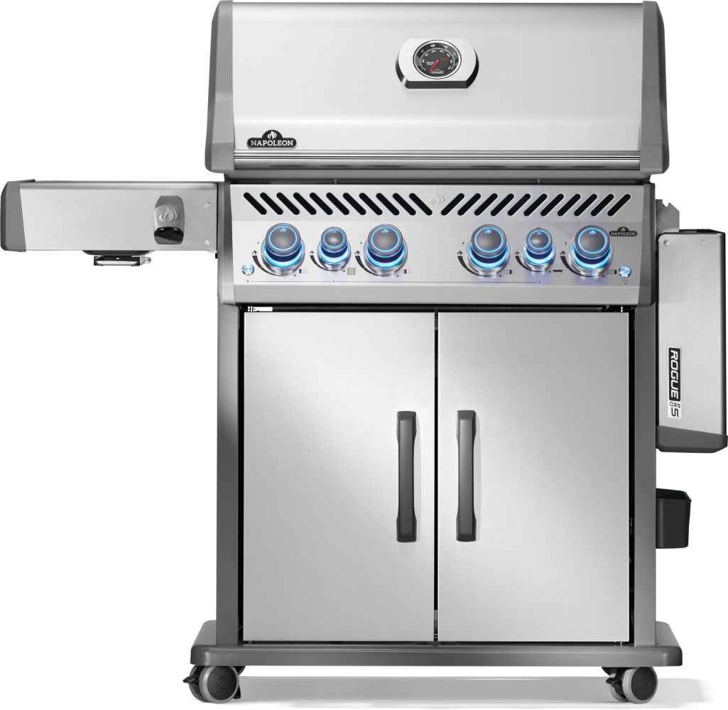 Napoleon Patio Elegance Gas Grill Rogue PRO‑S 525 RSIB with Infrared Side and Rear Burners