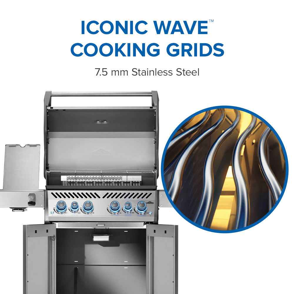 Napoleon Patio Elegance Gas Grill Rogue PRO‑S 525 RSIB with Infrared Side and Rear Burners
