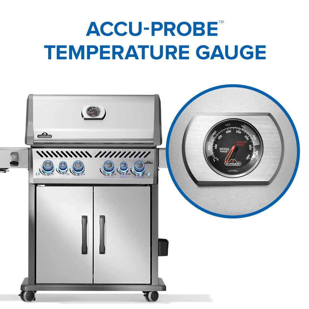 Napoleon Patio Elegance Gas Grill Rogue PRO‑S 525 RSIB with Infrared Side and Rear Burners