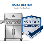 Napoleon Patio Elegance Gas Grill Rogue PRO‑S 525 RSIB with Infrared Side and Rear Burners