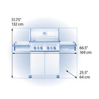 Napoleon Patio Elegance Grill Prestige PRO 500 RSIB Gas Grill with Infrared Side and Rear Burners